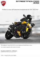 Taux de financement de 1.90 % sur votre Streetfighter 848