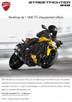 Profitez de 1100 € d'accessoire offert sur la Streetfighter 848